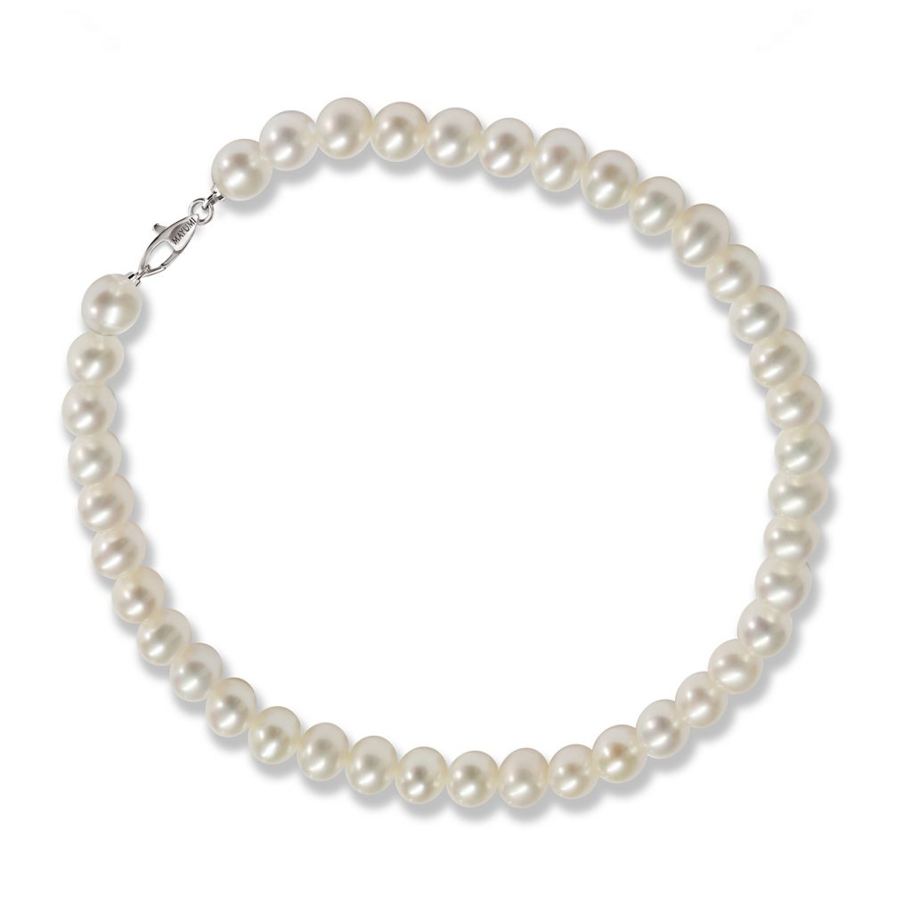 Bracciale Perle Piena Perlagione 5x5½mm Argento 925°/°°+Rh