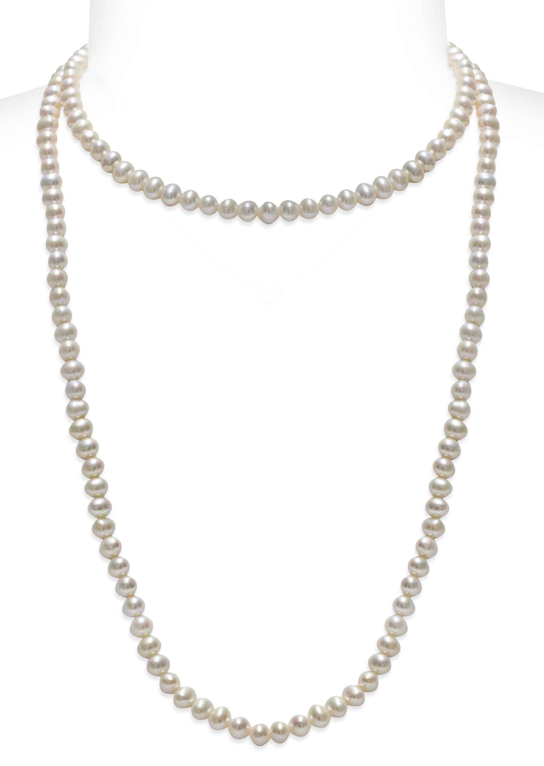 Collana Perle Piena Perlagione semisferiche 5½-6½mm