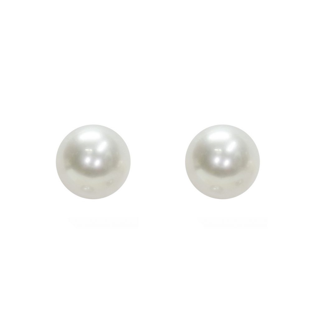 Orecchini in Oro bianco 750‰ Perle Akoya 7½x8mm