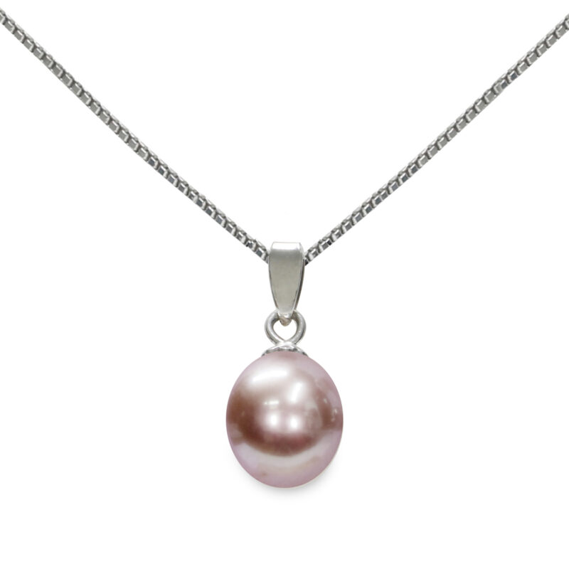 Pendente con catena Oro bianco 750‰