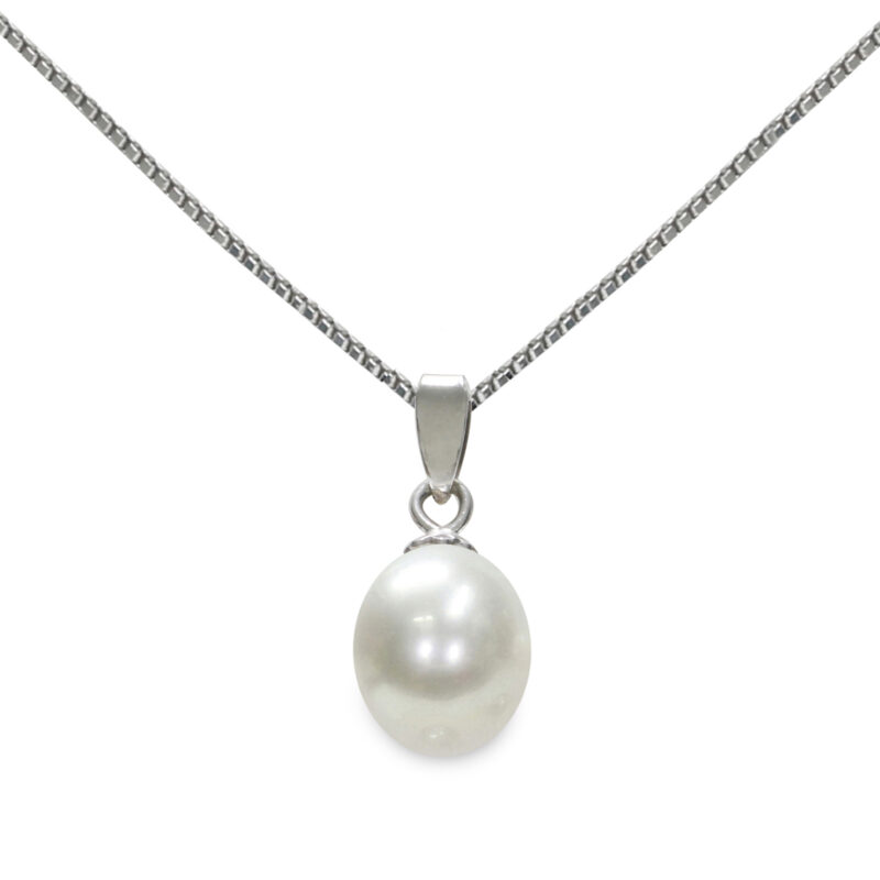 Pendente con catena Oro bianco 750‰
