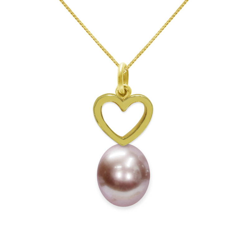 Pendente Oro giallo 750‰ con catena Argento 925‰ dorato